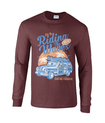 Riding The Waves - Ultra Cotton Long Sleeve T-Shirt