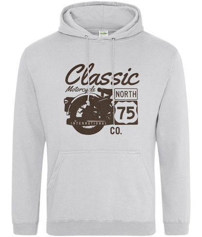 Klassisches Motorrad 75 Schwarz - AWDis College Hoodie