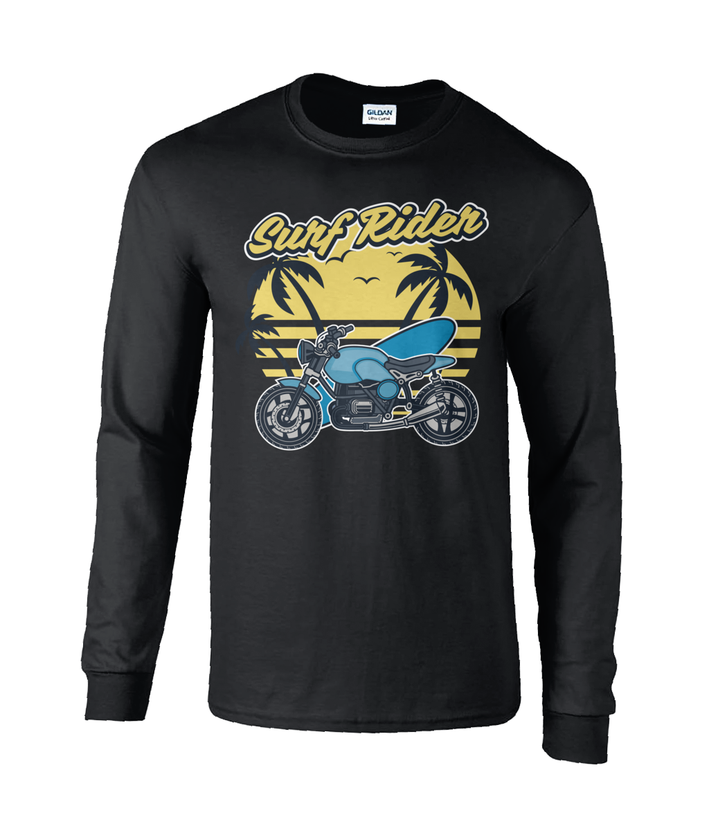 Surf Rider - Langärmliges T-Shirt aus Ultra-Baumwolle