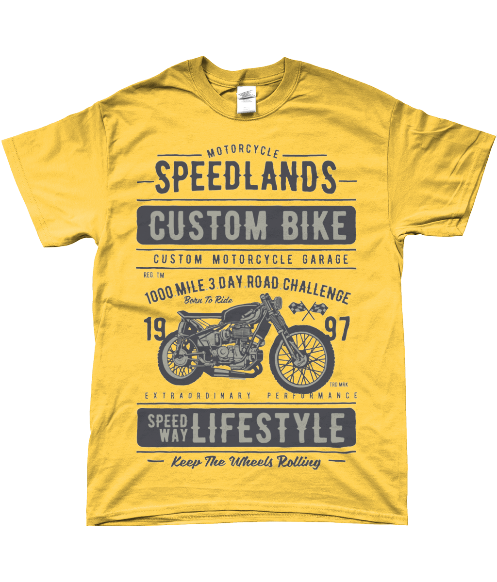 Vélo personnalisé Speedlands - T-shirt Gildan SoftStyle® Ringspun