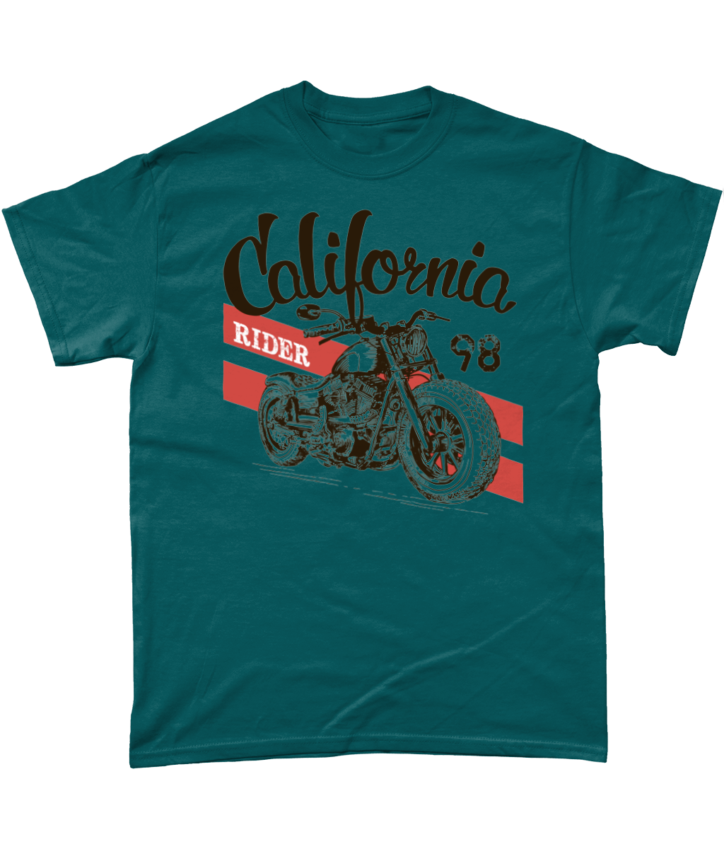 California Rider - Gildan Heavy Cotton T-Shirt - Vitesse T-Shirts UK