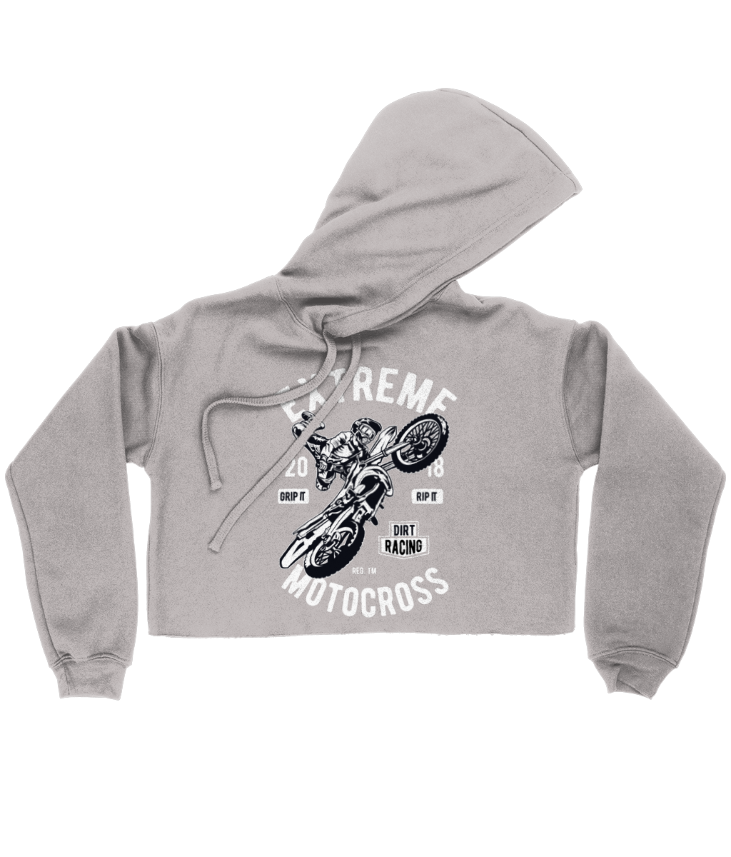 Extreme Motocross - Bella Damen Kurzer Hoodie 