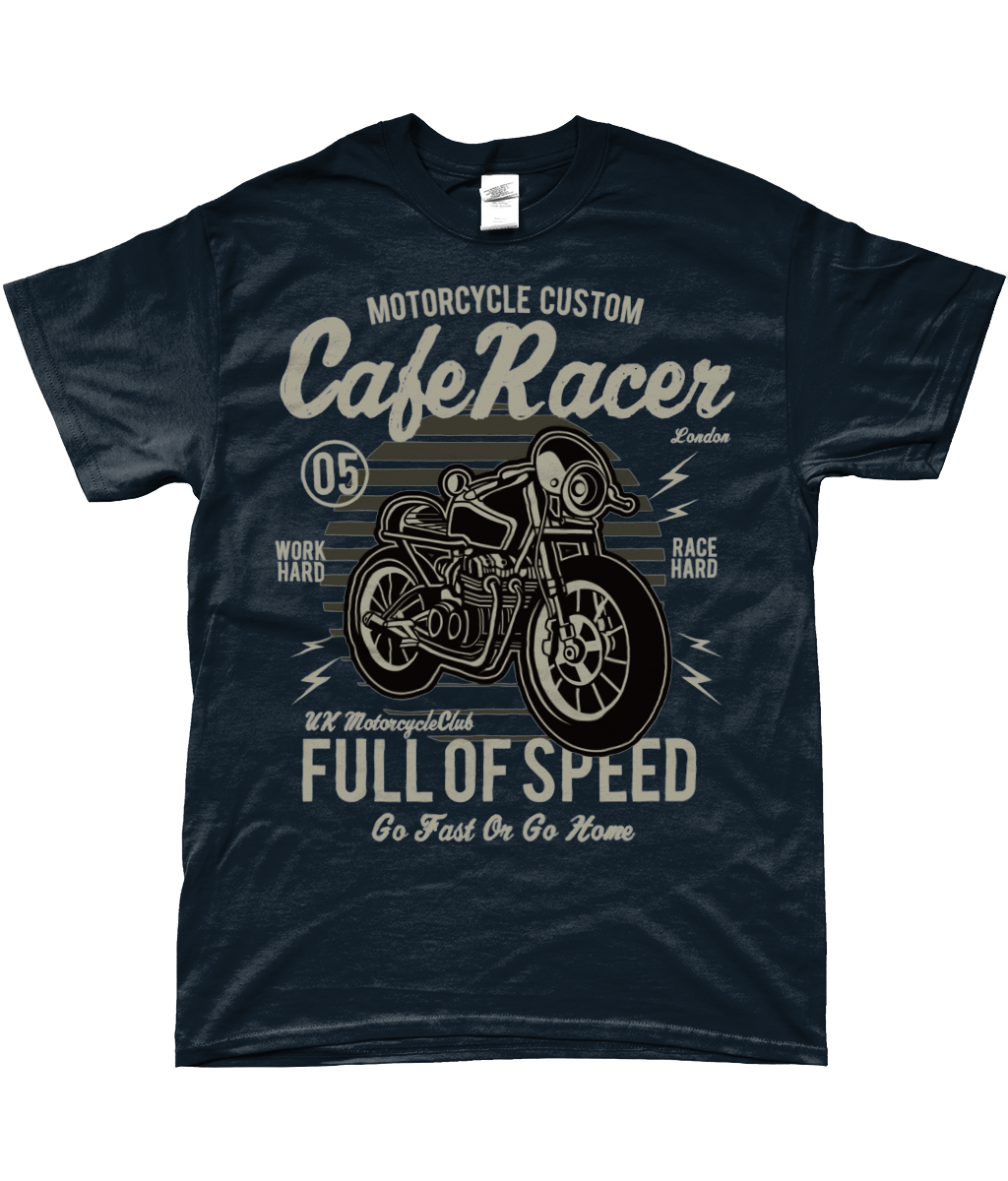 Café Racer v1 - T-shirt Gildan SoftStyle® Ringspun