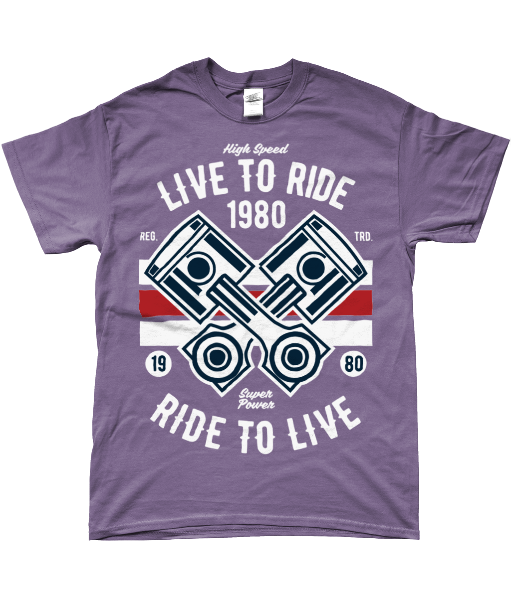 Live To Ride 1980 - Gildan SoftStyle® Ringspun T-Shirt