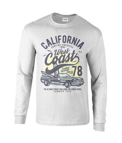 Côte ouest de la Californie - T-shirt à manches longues en coton Ultra Cotton®