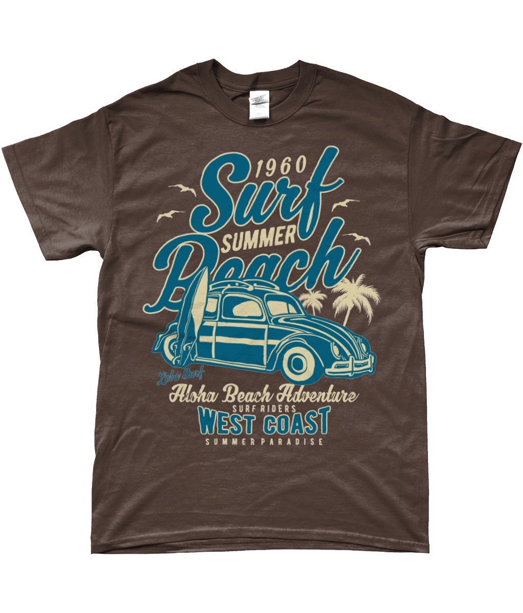 Surf Beach - SoftStyle Ringgesponnenes T-Shirt