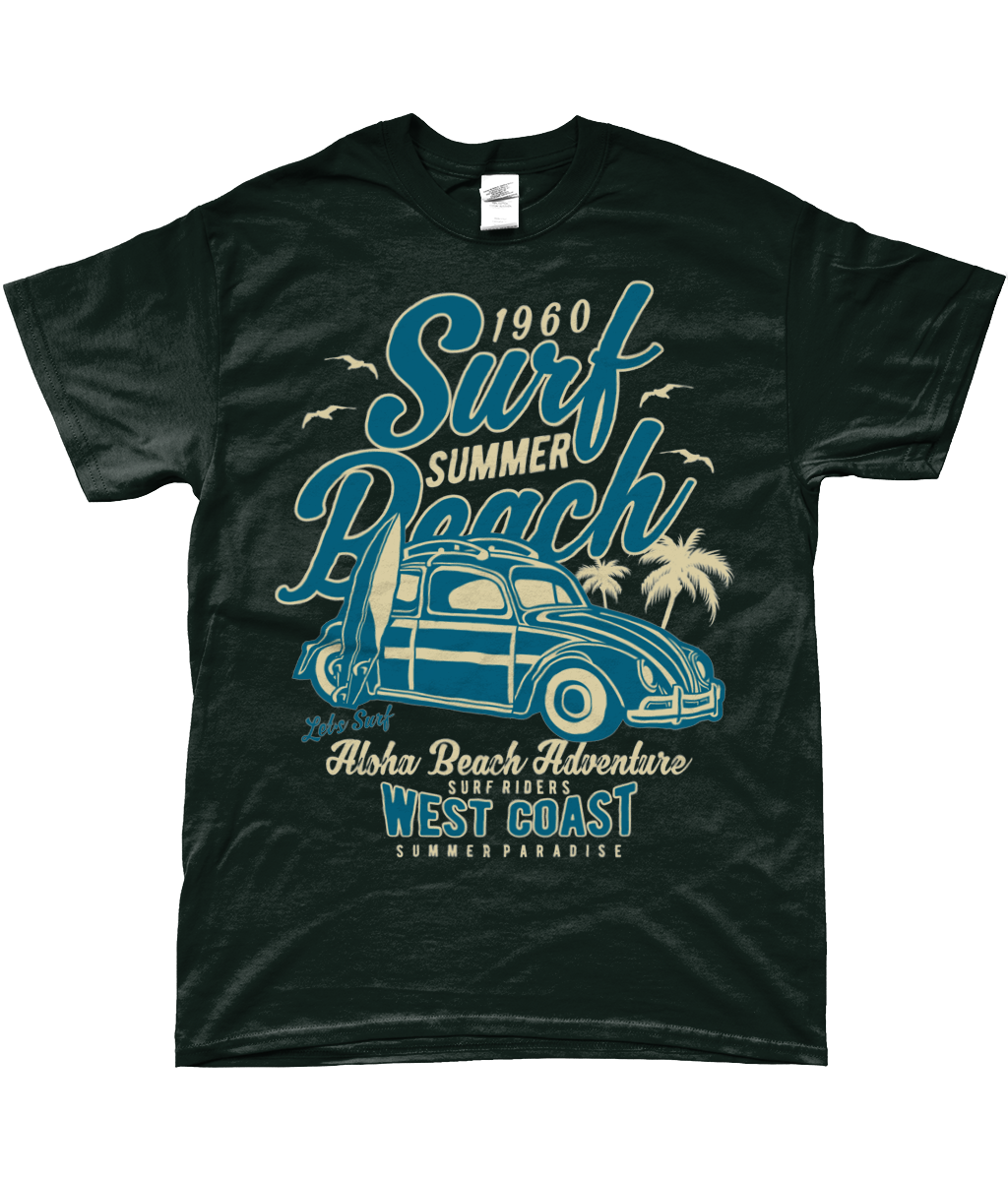 Surf Beach - SoftStyle Ringgesponnenes T-Shirt