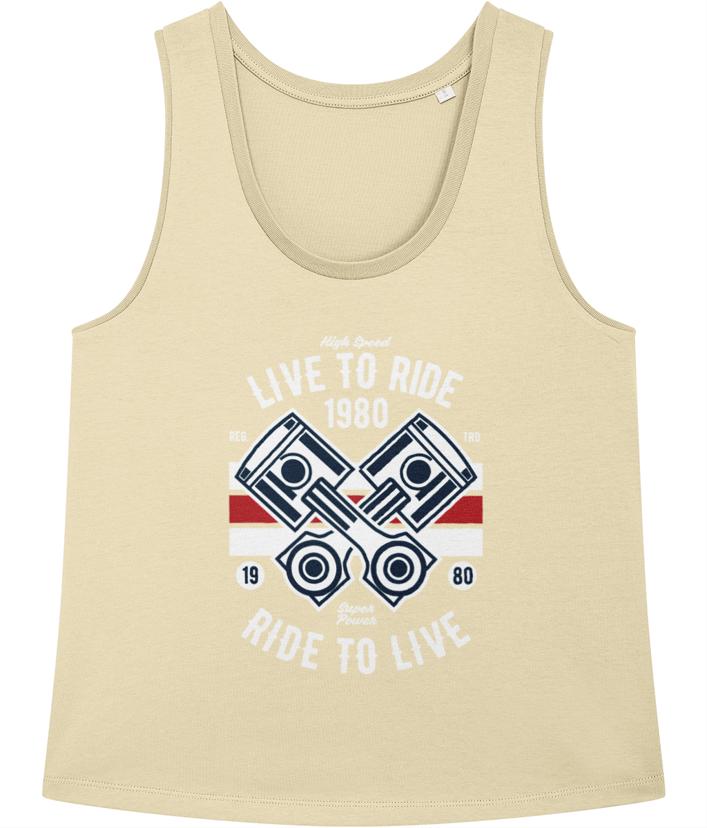 Live To Ride 1980 - Stella Minter Ladies Vest