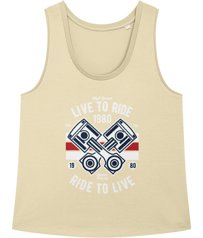 Live To Ride 1980 - Stella Minter Ladies Vest