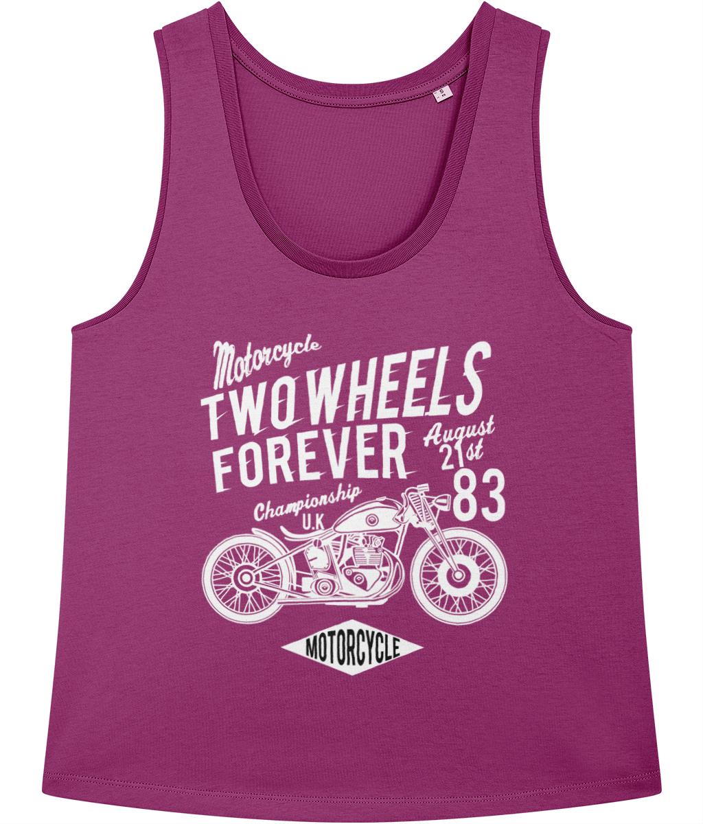 Two Wheels Forever White - Stella Minter