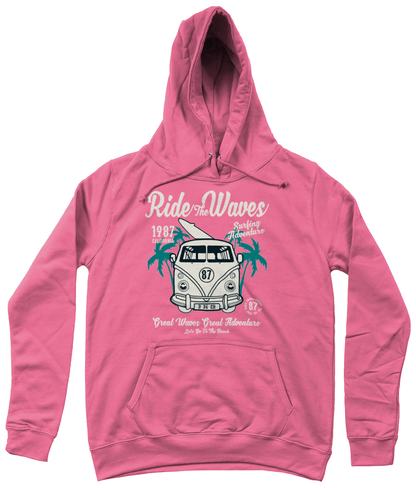 Ride The Waves – AWDis Girlie College Hoodie - Vitesse T-Shirts UK