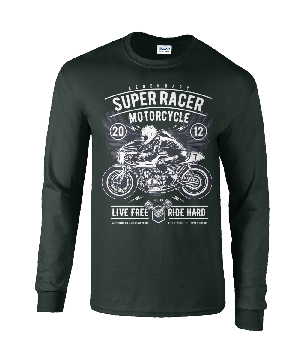 Super Racer - T-shirt à manches longues en coton ultra