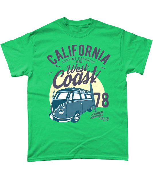 California West Coast v2 – Gildan Heavy Cotton T-Shirt - Vitesse T-Shirts UK