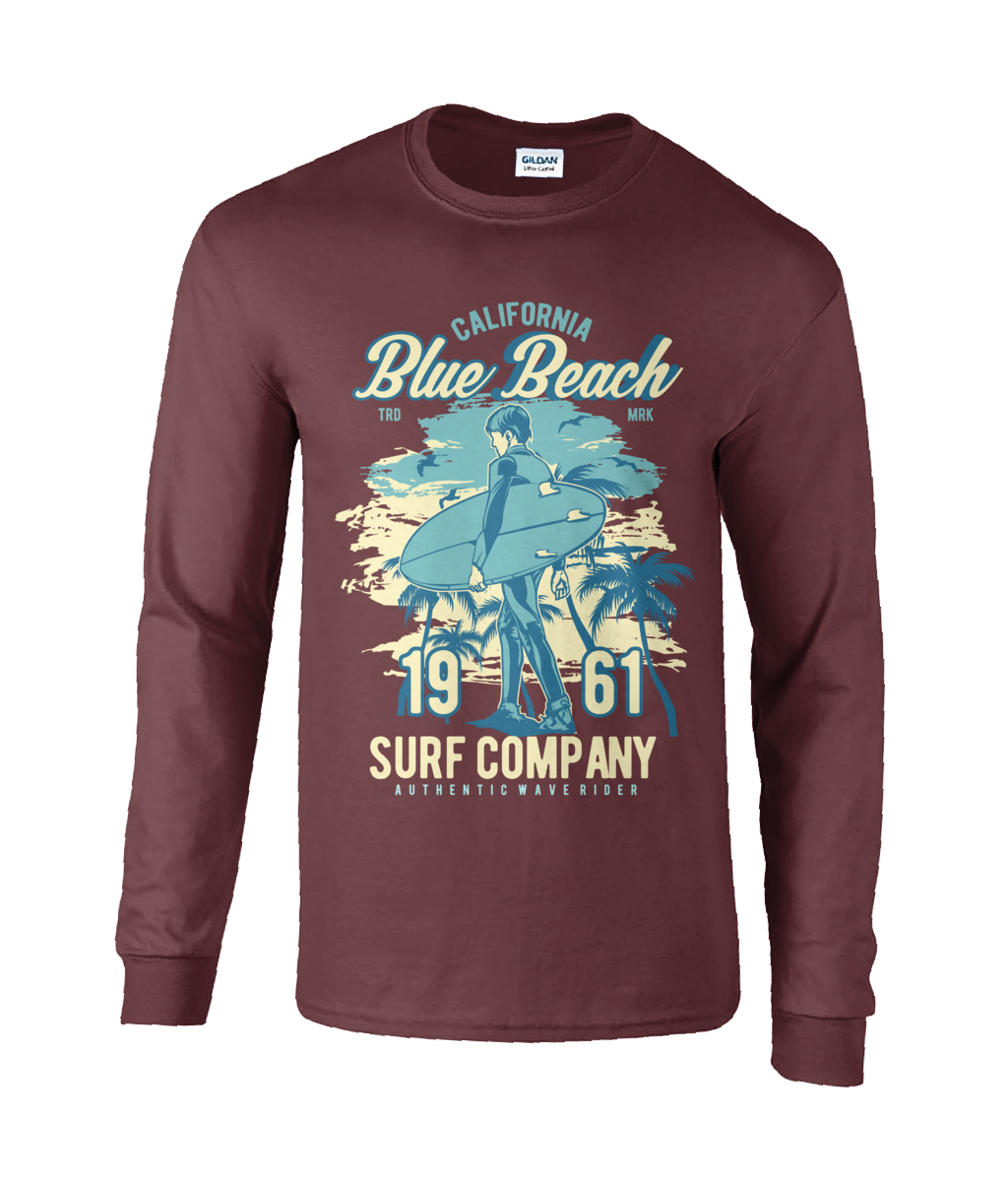 Blue Beach - Ultra Cotton Long Sleeve T-Shirt