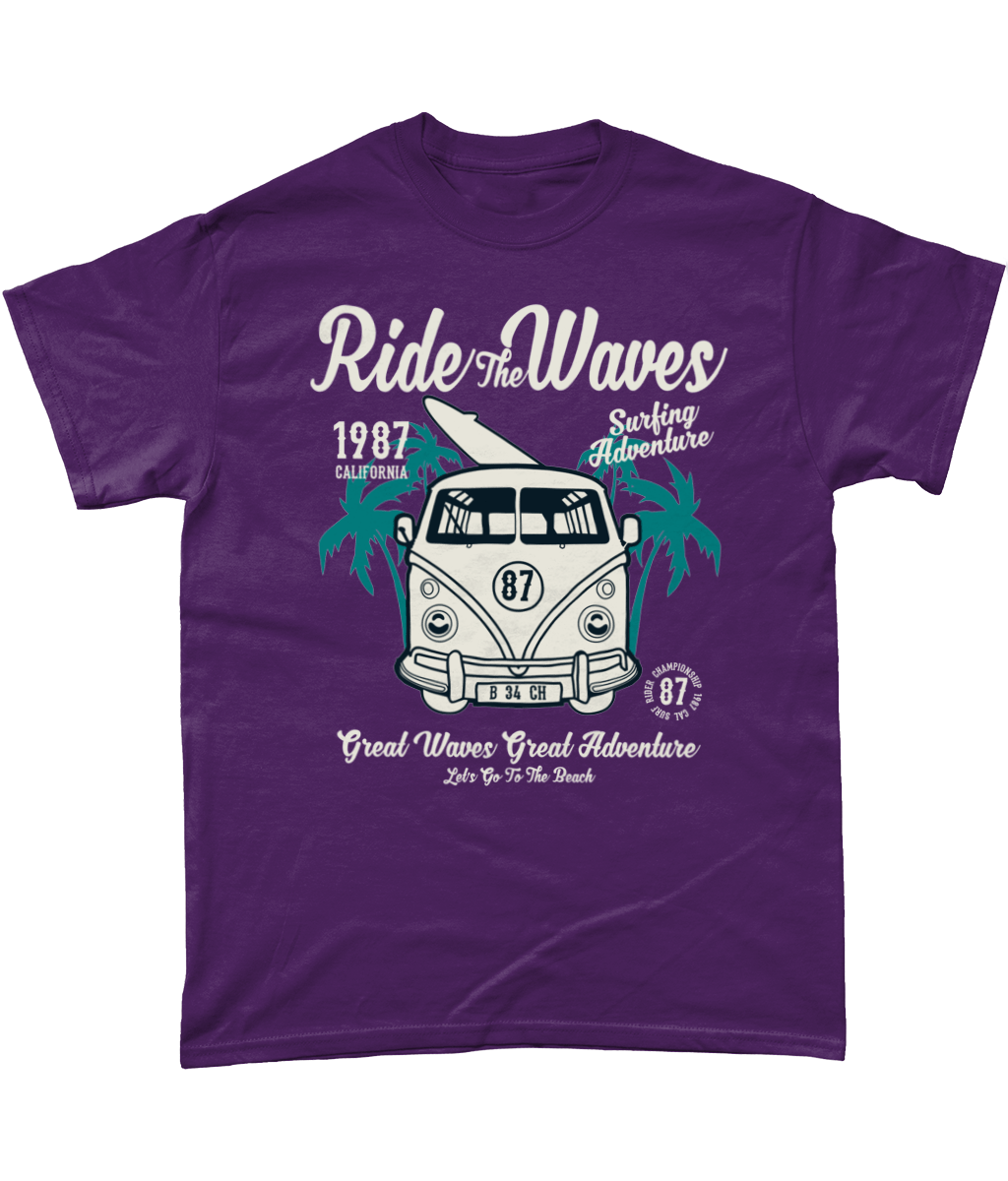 Ride The Waves – Gildan Heavy Cotton T-Shirt - Vitesse T-Shirts UK