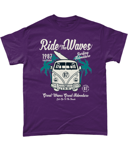 Ride The Waves – Gildan Heavy Cotton T-Shirt - Vitesse T-Shirts UK