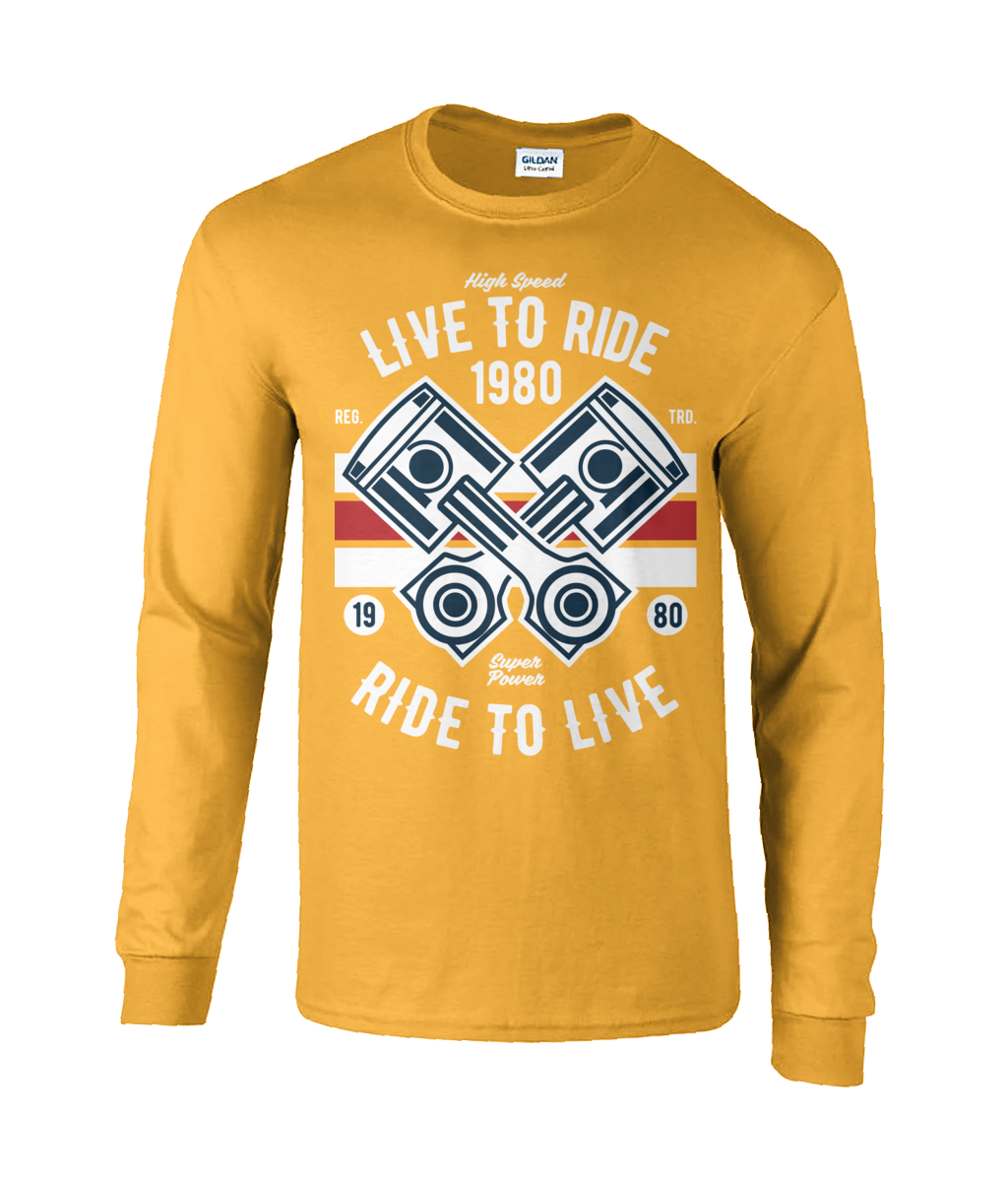 Live To Ride 1980 - Ultra Cotton Long Sleeve T-Shirt