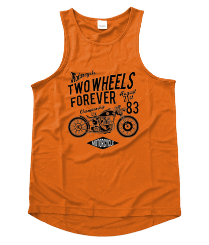 Two Wheels Forever Black - Men's Cool Vest