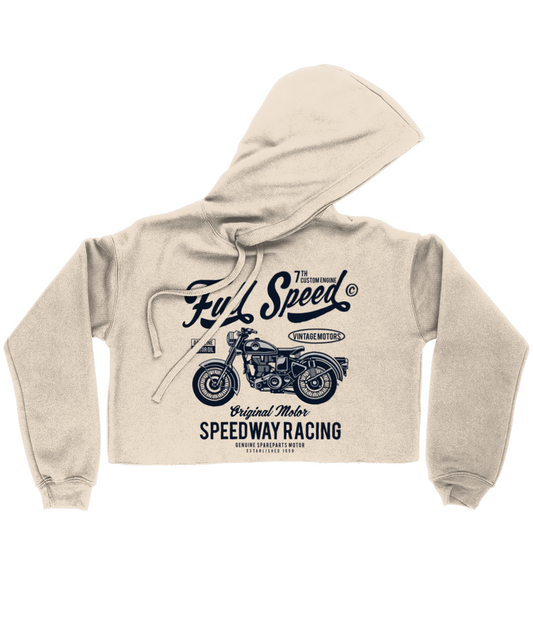 Full Speed - Bella Ladies Cropped Hoodie