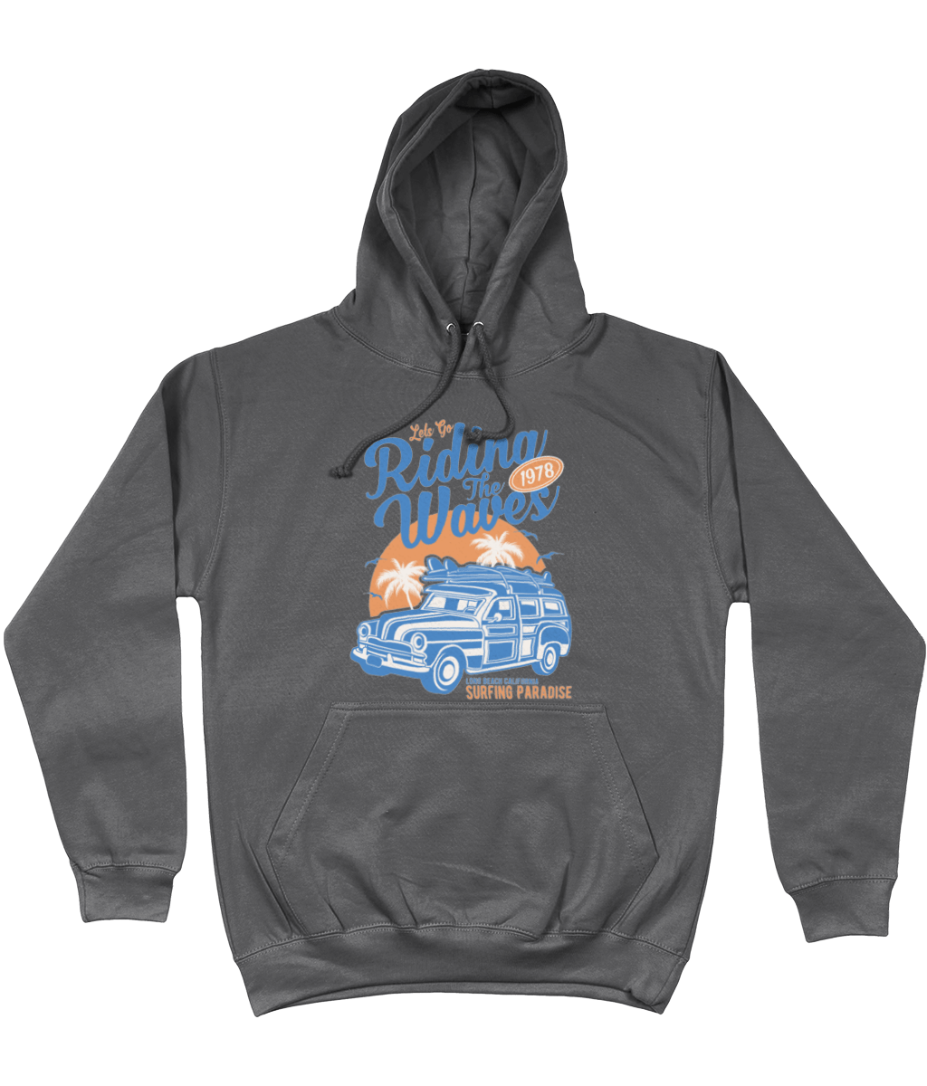 Riding The Waves – AWDis College Hoodie - Vitesse T-Shirts UK