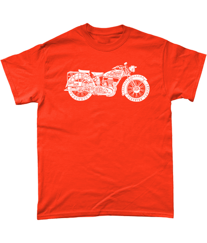 Enjoy The Ride – Weiß – Gildan T-Shirt aus schwerer Baumwolle