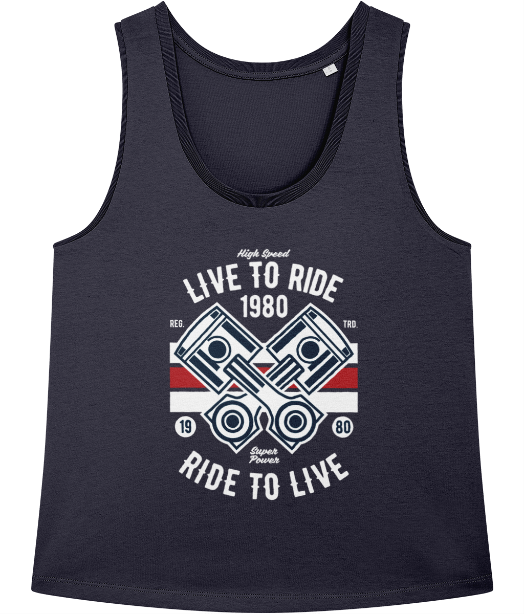 Live To Ride 1980 - Gilet Stella Minter pour femme