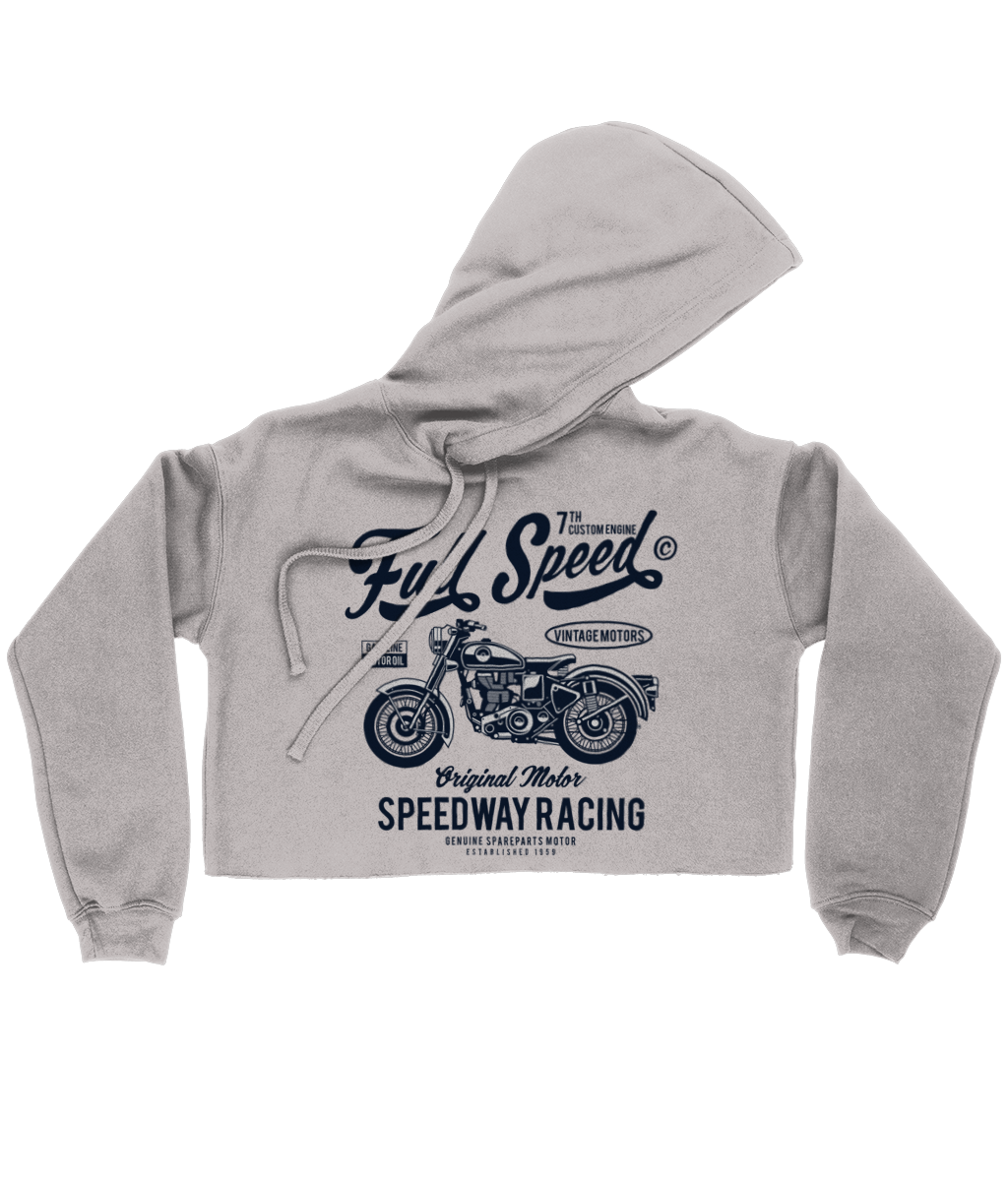 Full Speed - Bella Ladies Cropped Hoodie