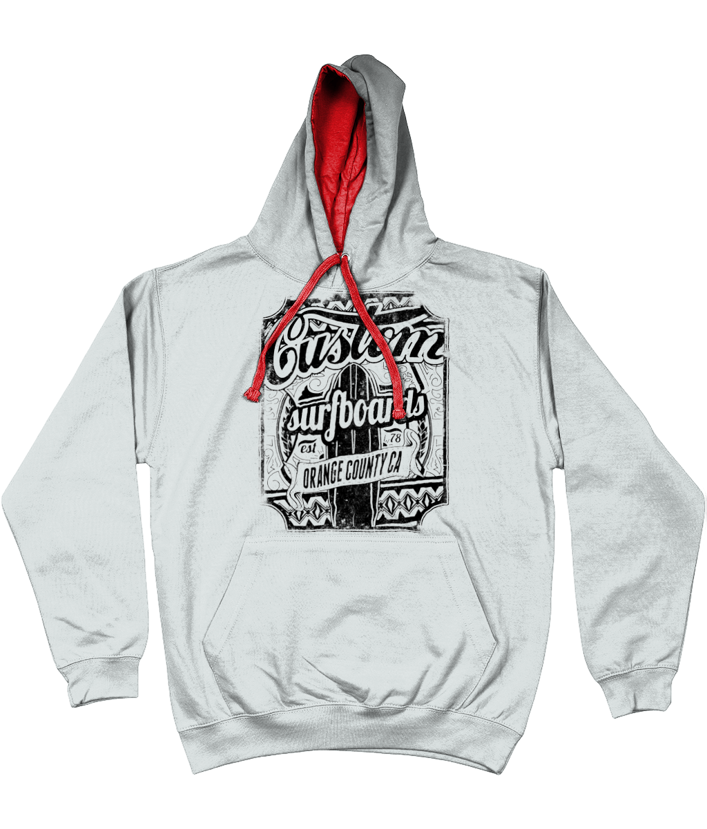 Custom Surfboards - AWDis Varsity Hoodie