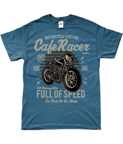 Café Racer v1 - T-shirt Gildan SoftStyle® Ringspun