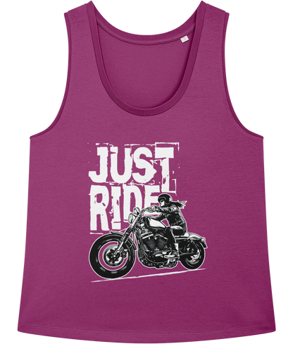 Biker Girl White - Stella Minter Ladies Vest