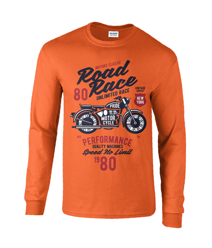 Straßenrennen-Motorrad - Langarm-T-Shirt aus ultra-Baumwolle