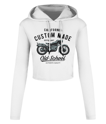 Custom Made - Women's Cropped Hooded T-shirt