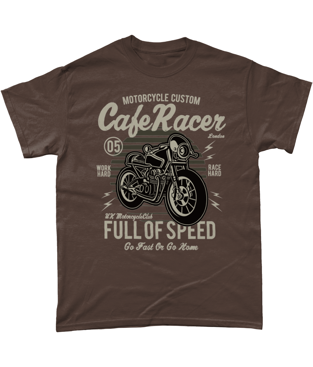 Cafe Racer v1 – Gildan Heavy Cotton T-Shirt - Vitesse T-Shirts UK