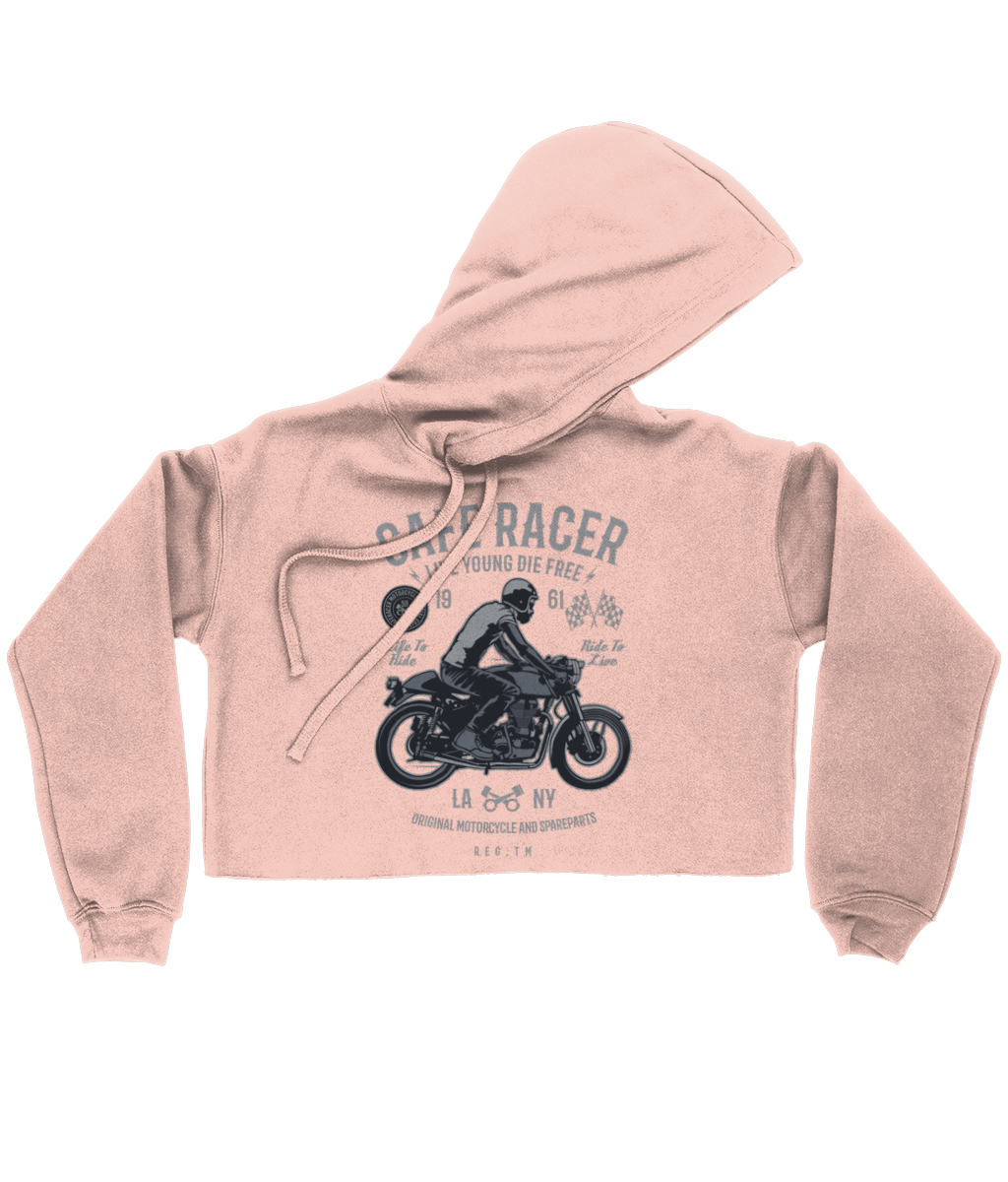 Cafe Racer v3 - Bella Damen Kurzer Hoodie 