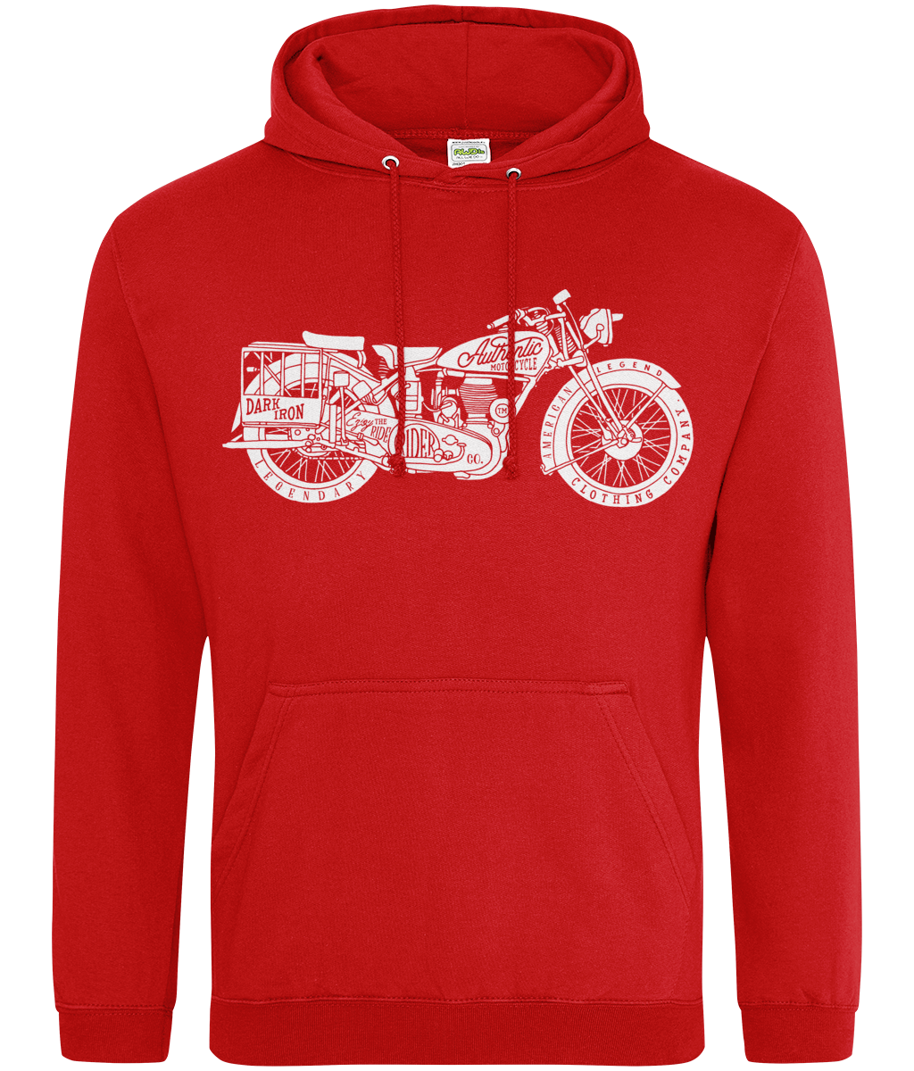 Enjoy The Ride - Weiß - AWDis College Hoodie