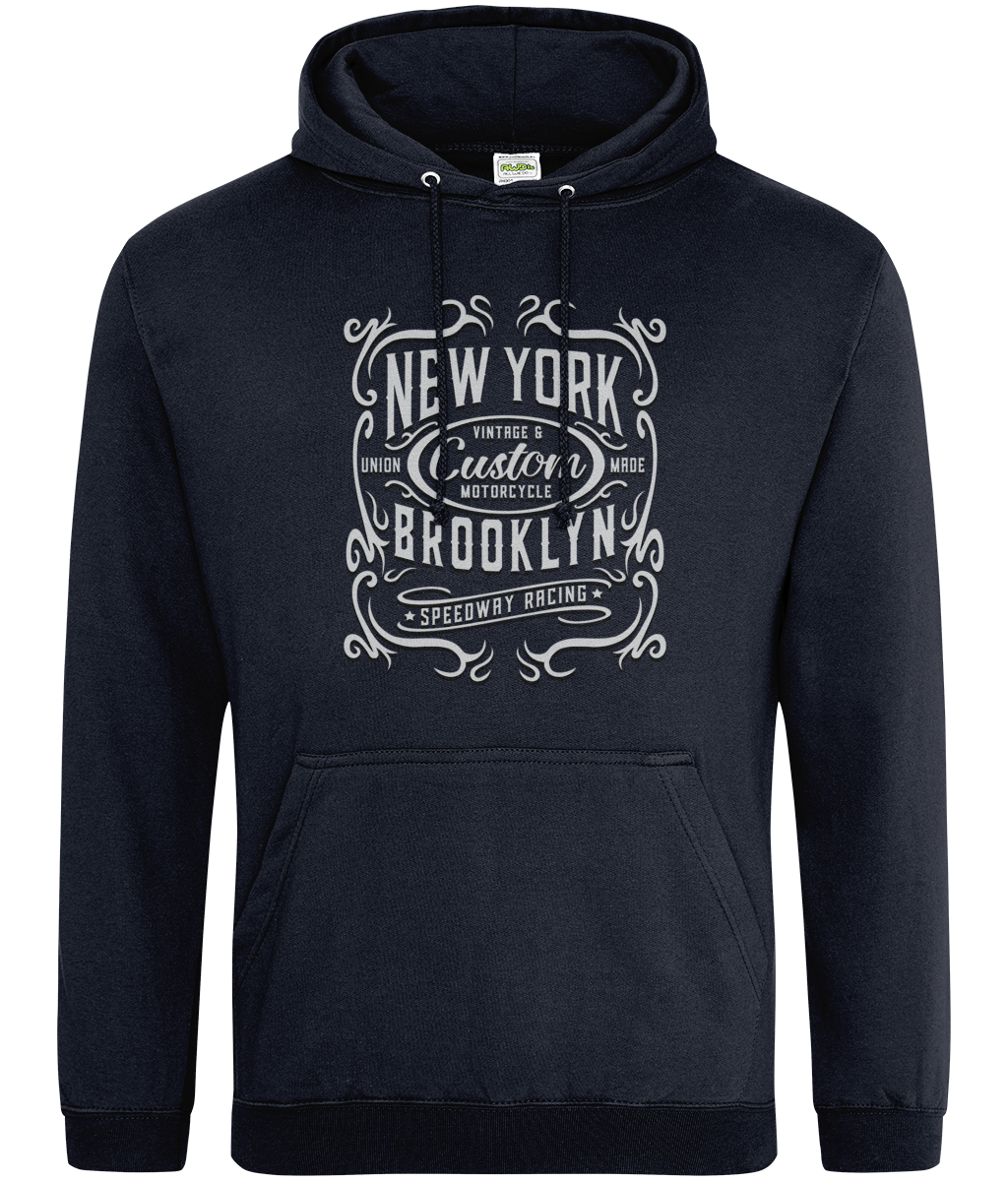 New York Motorcycle - AWDis College Hoodie