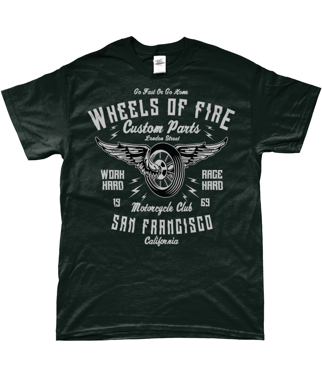 Wheels Of Fire - SoftStyle Ringgesponnenes T-Shirt