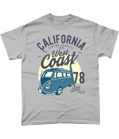 California West Coast v2 – Gildan Heavy Cotton T-Shirt - Vitesse T-Shirts UK