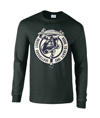 Skateboard Legend - Ultra Cotton® Long Sleeve T-Shirt - Vitesse T-Shirts UK