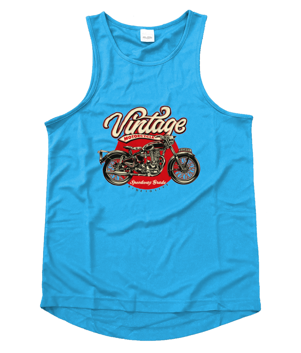 Vintage Motorcycle - Men's Cool Vest - Vitesse T-Shirts UK