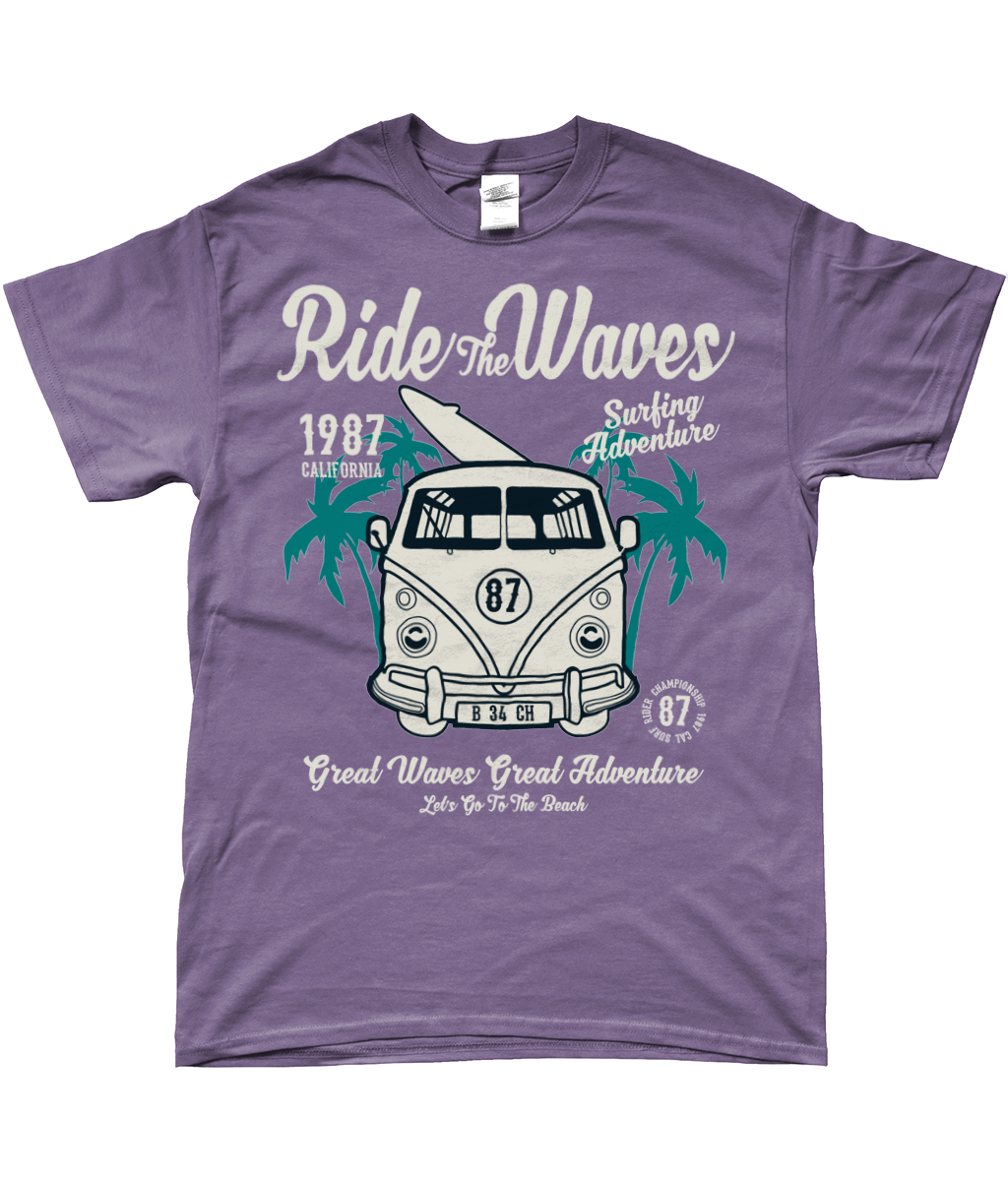 Surfez sur les vagues - T-shirt Gildan SoftStyle® Ringspun