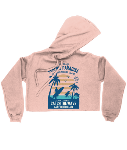 Surfing Paradise - Bella Damen Cropped Hoodie 