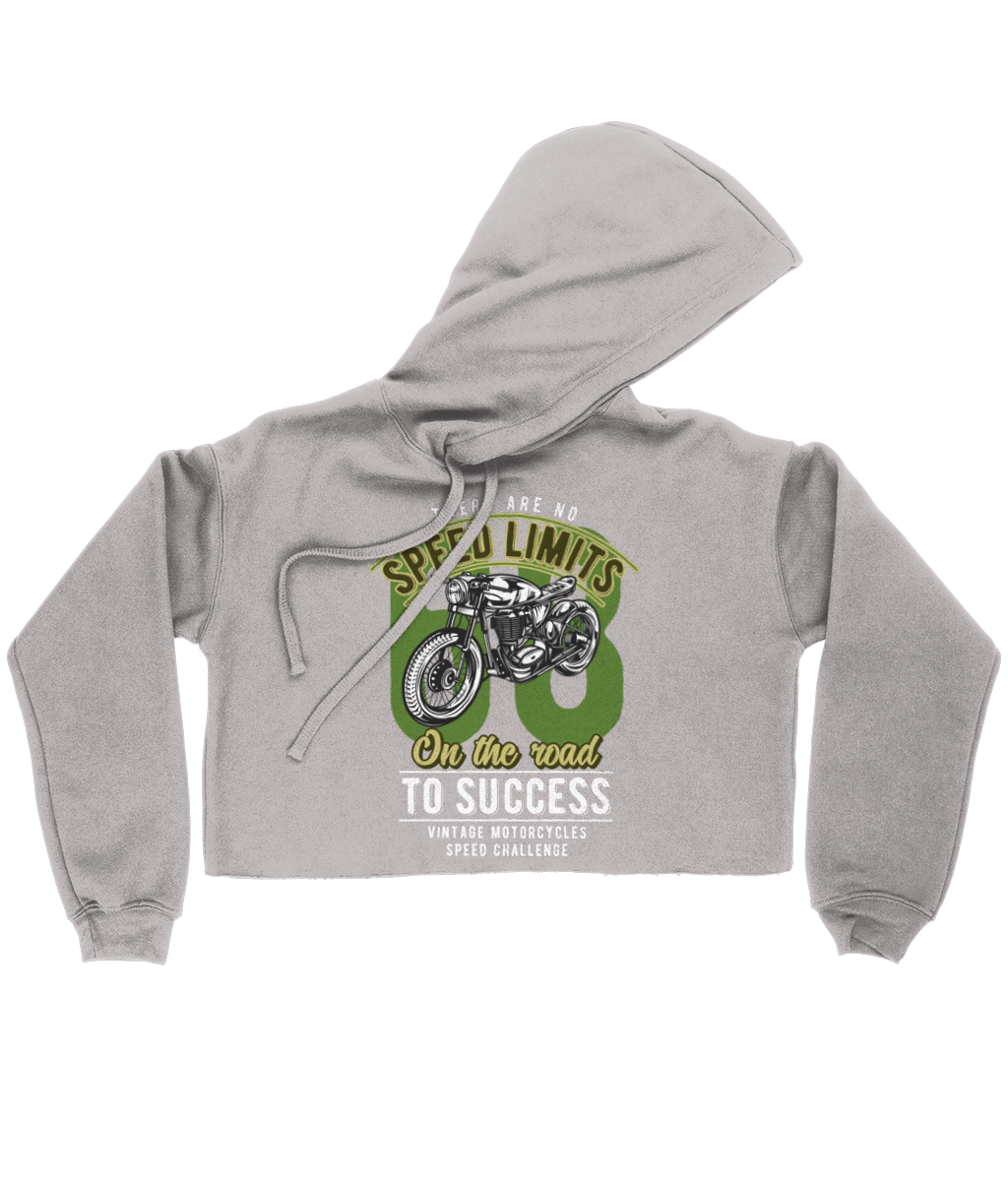 No Speed Limits - Bella Ladies Cropped Hoodie