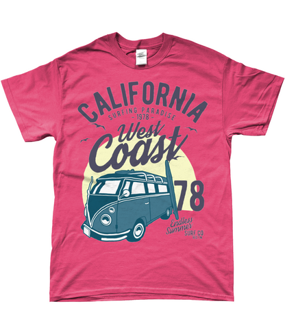 California West Coast v2 - Gildan SoftStyle® Ringspun T-Shirt