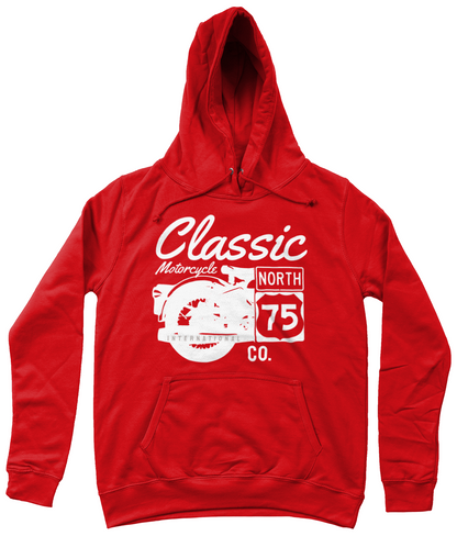 Classic Motorcycle 75 white - AWDis Girlie College Hoodie