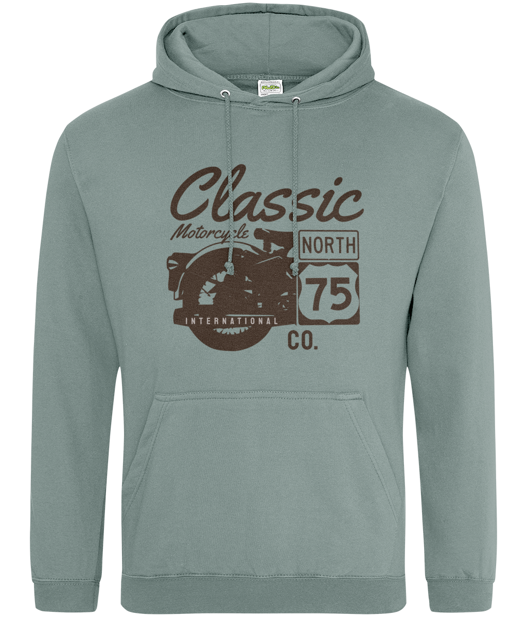 Sweat à capuche Classic Motorcycle 75 Black - AWDis College