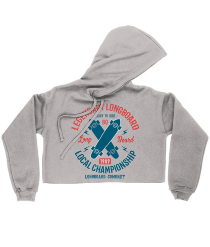 Legendary Longboard - Bella Ladies Cropped Hoodie