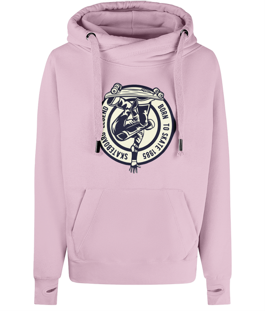 Skateboard Legend - AWDis Cross Neck Hoodie