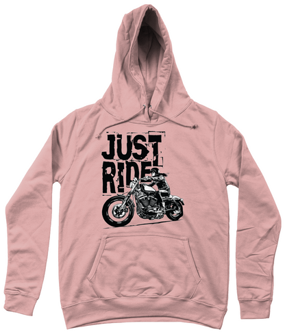 Biker Girl Black - AWDis Girlie College Hoodie