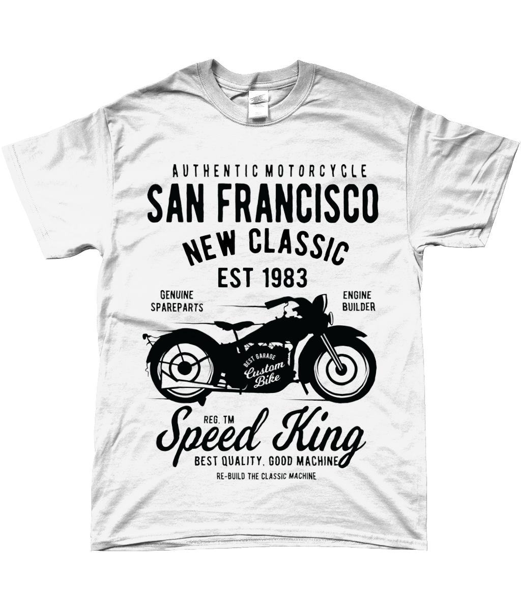 San Francisco Motorcycle - Gildan SoftStyle® Ringspun T-Shirt - Vitesse T-Shirts UK